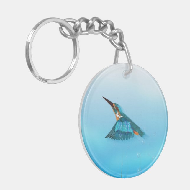 kingfisher Bird Key Ring (Front Left)