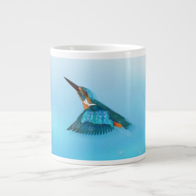 kingfisher Bird Large Coffee Mug (Front)
