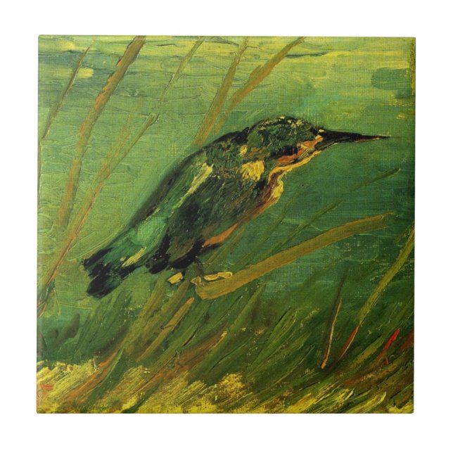 Kingfisher by Vincent van Gogh Ceramic Tile (Front)