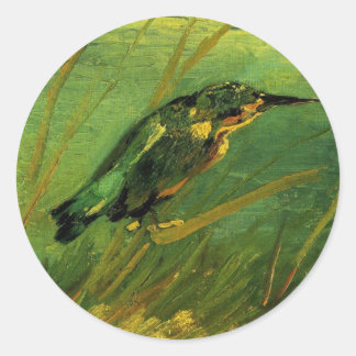 Kingfisher by Vincent van Gogh Classic Round Sticker