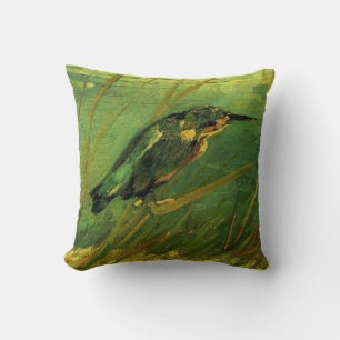 Kingfisher by Vincent van Gogh Cushion