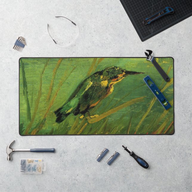 Kingfisher by Vincent van Gogh Desk Mat (Workstation)