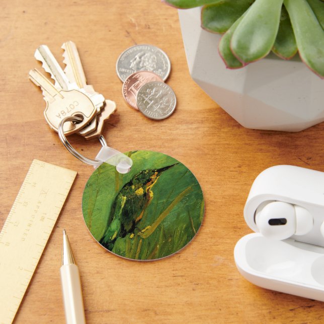 Kingfisher by Vincent van Gogh Key Ring (Desk)