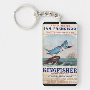 Kingfisher Clipper sailing ship 1855 Key Ring