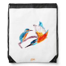 Kingfisher Colourful Bird Art Personalised