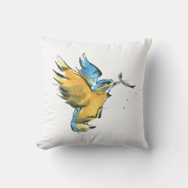 Kingfisher Cushion (Front)
