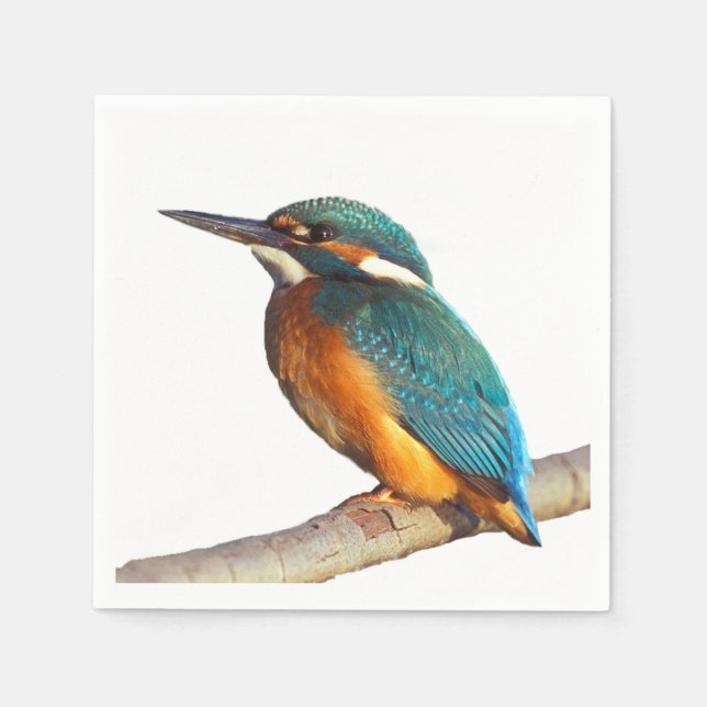 "Kingfisher" design paper napkins (Front)