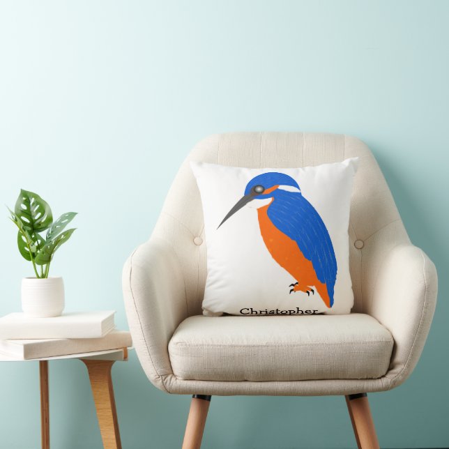Kingfisher Design Personalised Cushion (Chair)