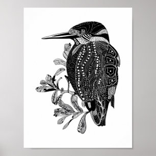 Kingfisher Kookaburra Australian bird Poster