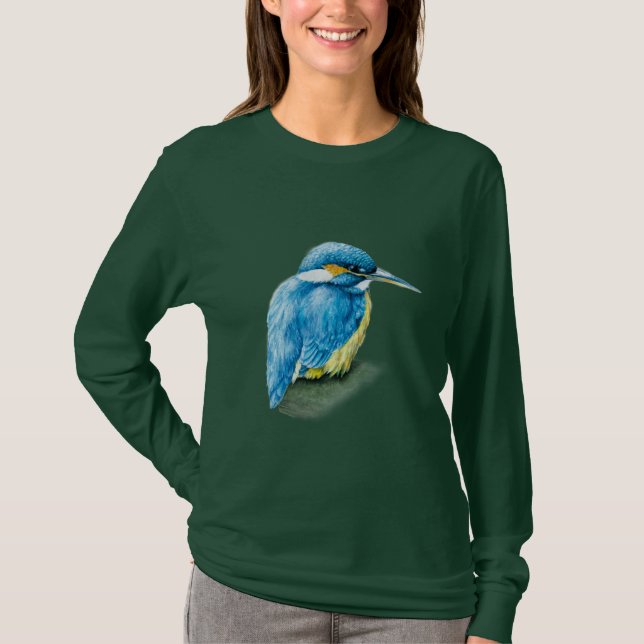 Kingfisher long sleeved womens brown top (Front)