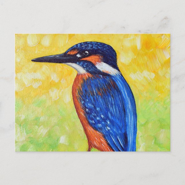 Kingfisher Painting Postcard (Front)