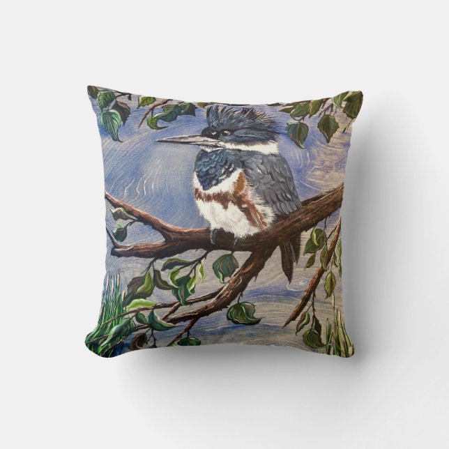 Kingfisher Pillow (Front)
