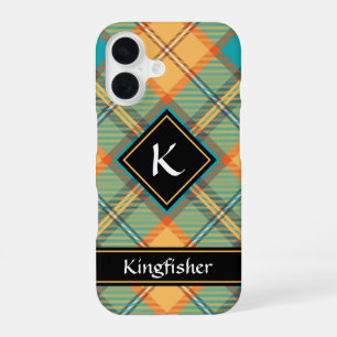 Kingfisher Tartan iPhone 16 Case