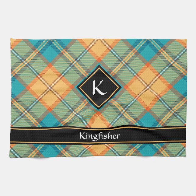 Kingfisher Tartan Kitchen Towel (Horizontal)