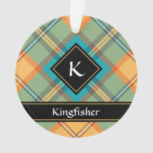 Kingfisher Tartan Ornament