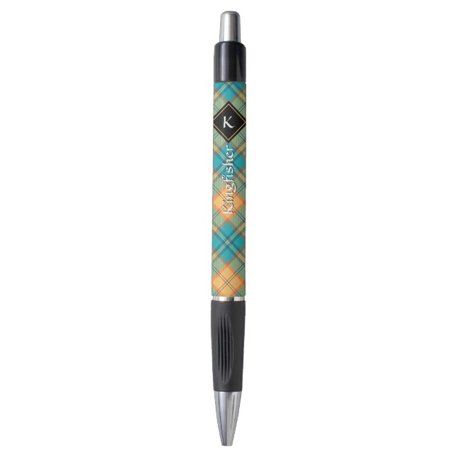 Kingfisher Tartan Pen (Front Vertical)