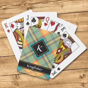 Kingfisher Tartan Playing Cards