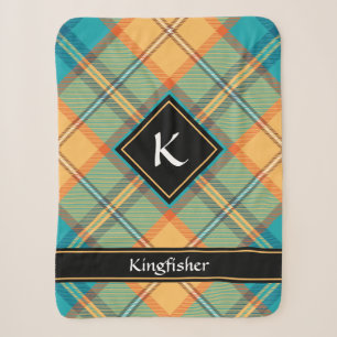 Kingfisher Tartan Sherpa Blanket