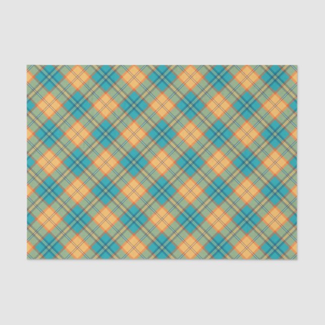 Kingfisher Tartan Tissue Paper (Front)