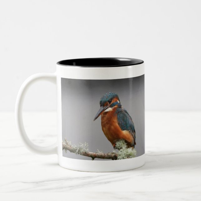 Kingfisher Two-Tone Coffee Mug (Left)