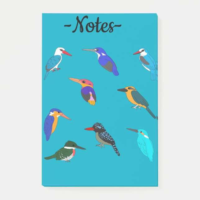Kingfishers Post-it Notes (Front)