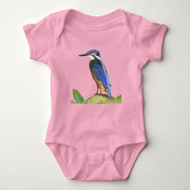 KingfisherTcrop Baby Bodysuit (Front)