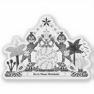 Kīngitanga coat of arms crest, Maori, New Zealand