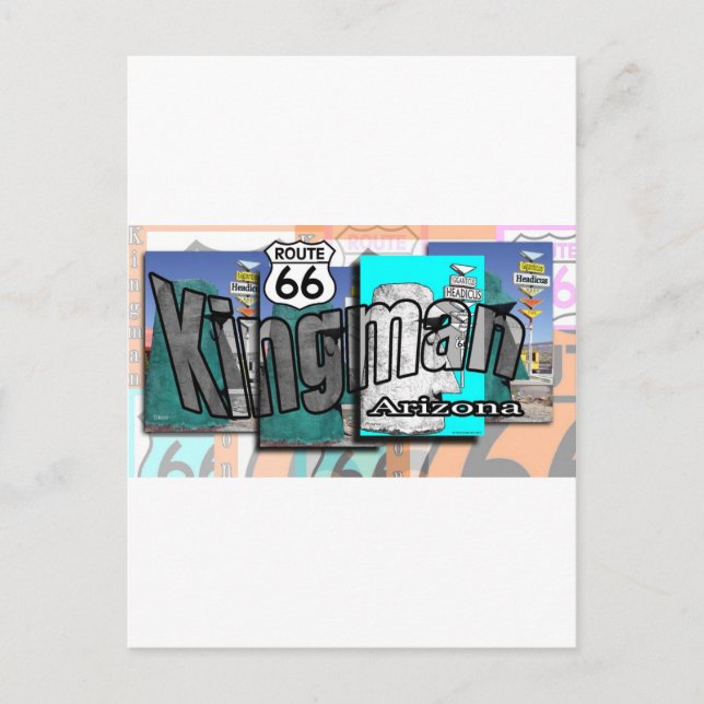 Kingman Arizona Route 66 Postcard (Front)
