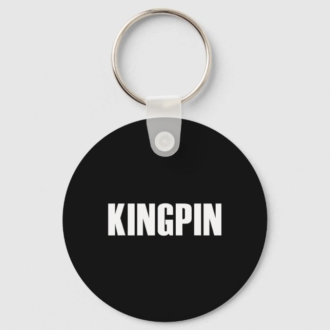 Kingpin Funny Bowling  Key Ring (Front)