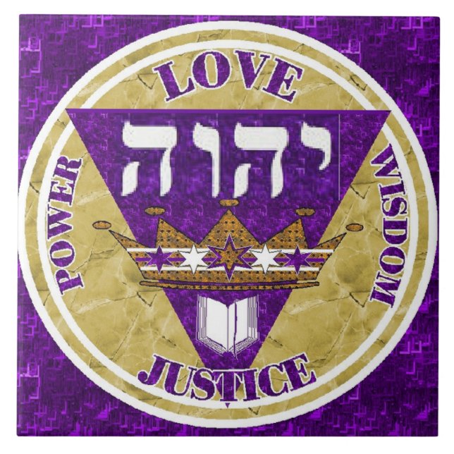 Kings 4 Major Attributes Ceramic Tile (Front)