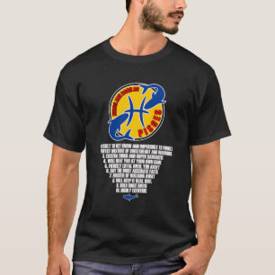 Kings Are Born As Pisces Funny Facts Of Pisces Zod T-Shirt