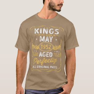 Kings Are Born In May 1952 Limited Edition Vintage T-Shirt