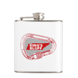 King's Bluff Tennessee Rock Climbing Carabiner Hip Flask