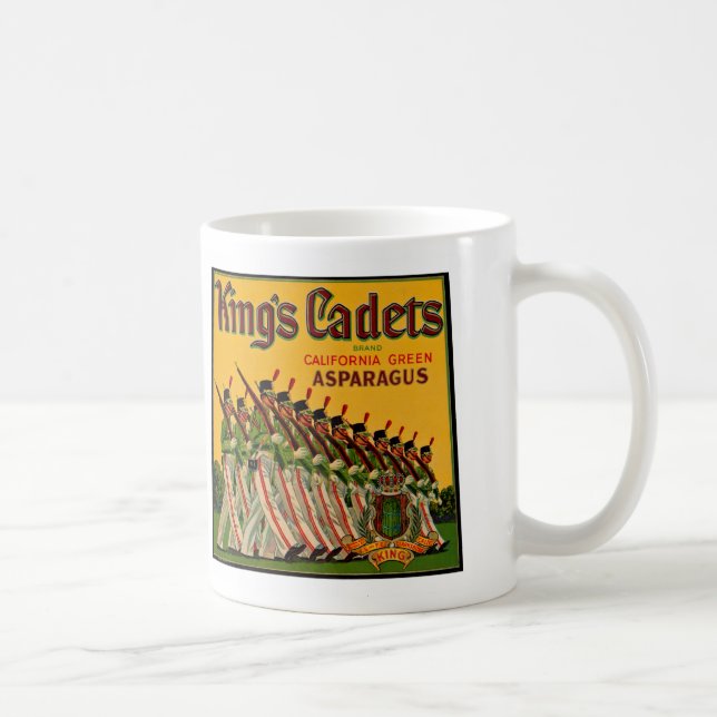 King's Cadets Asparagus Label Coffee Mug (Right)