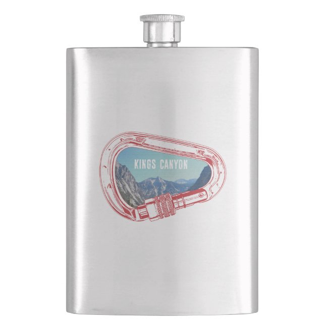 Kings Canyon Climbing Carabiner Hip Flask (Front)