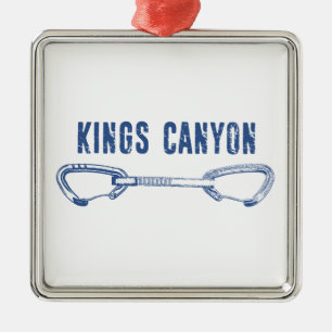 Kings Canyon Climbing Quickdraw Metal Ornament