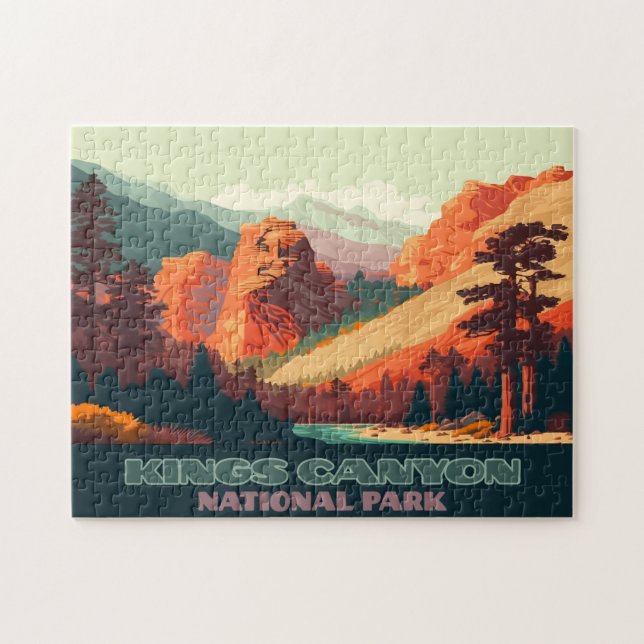 Kings Canyon National Park California Mountains Jigsaw Puzzle (Horizontal)