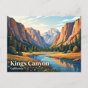 Kings Canyon National Park California Postcard