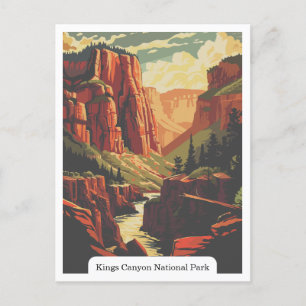 Kings Canyon National Park, California USA Postcard