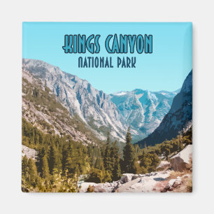 Kings Canyon National Park California Vintage Magnet