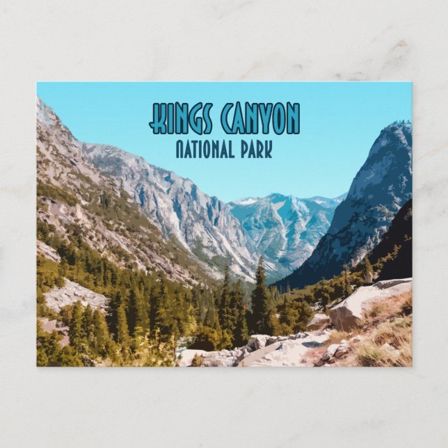 Kings Canyon National Park California Vintage Postcard (Front)