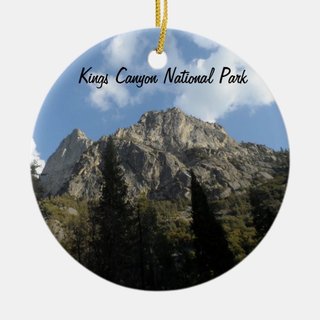 Kings Canyon National Park Ceramic Tree Decoration (Front)