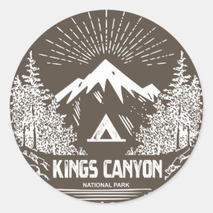 Kings Canyon National Park Classic Round Sticker