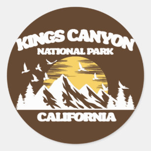 Kings Canyon National Park Classic Round Sticker