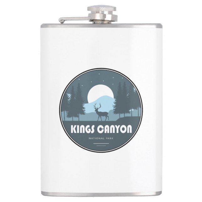 Kings Canyon National Park Deer Hip Flask (Front)