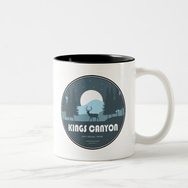 Kings Canyon National Park Deer Two-Tone Coffee Mug (Right)