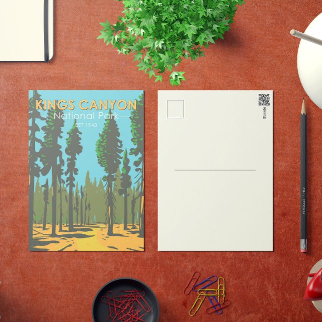 Kings Canyon National Park General Grant Vintage Postcard (Creator Uploaded)