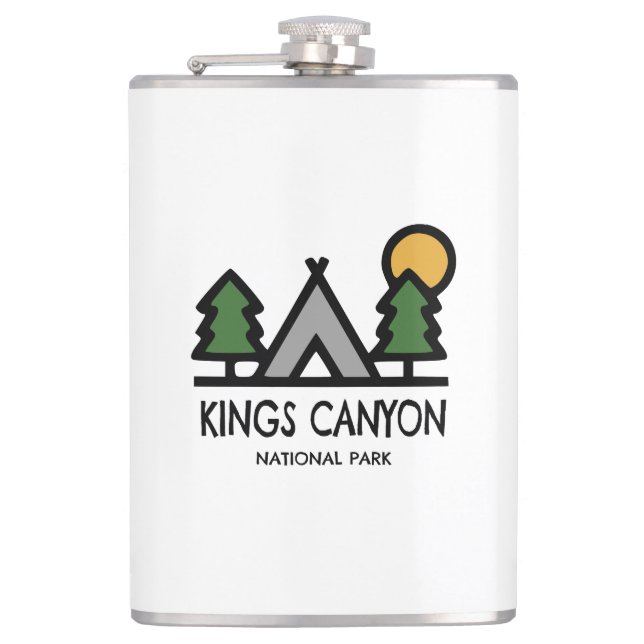 Kings Canyon National Park Hip Flask (Front)