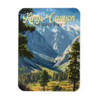 Kings Canyon National Park Illustration Travel Art