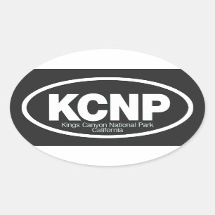 Kings Canyon National Park Oval Sticker